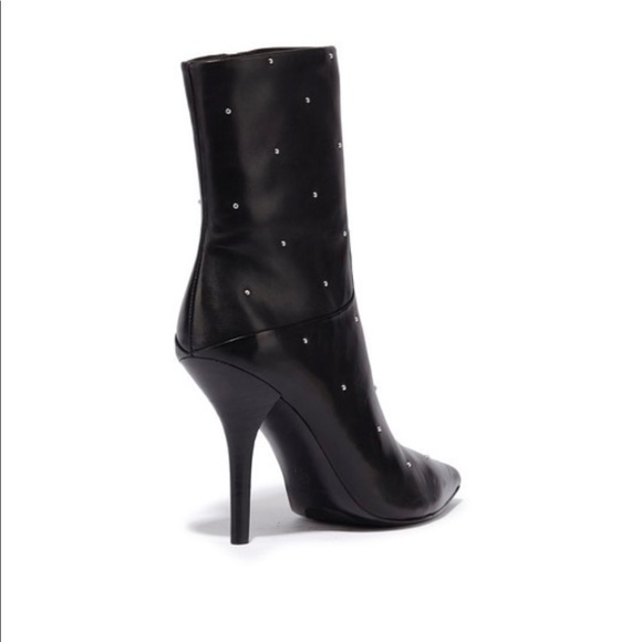 NWT All Saints black studded stiletto boots